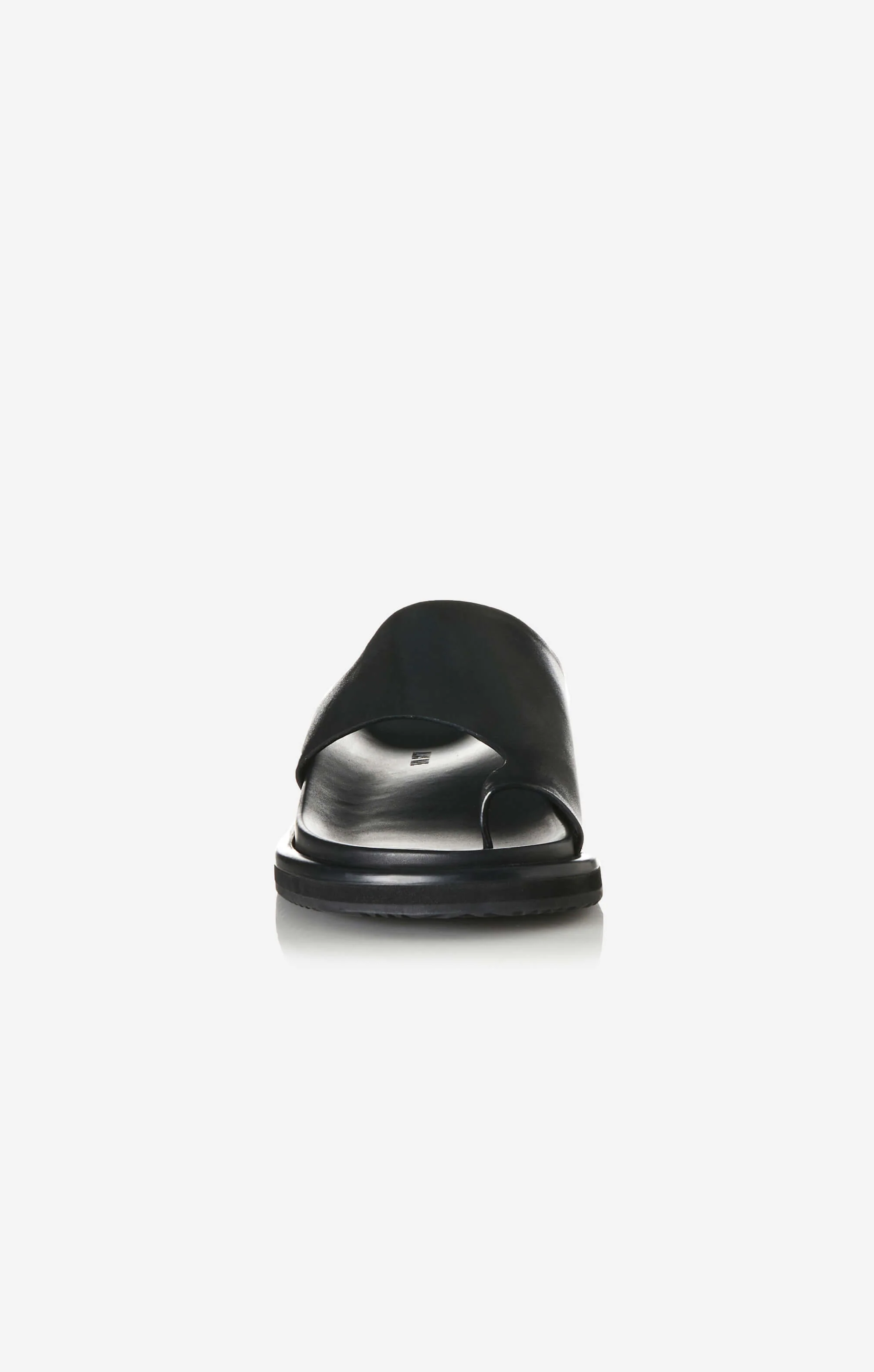 THE PARKS SLIDE - BLACK LEATHER - Image 4