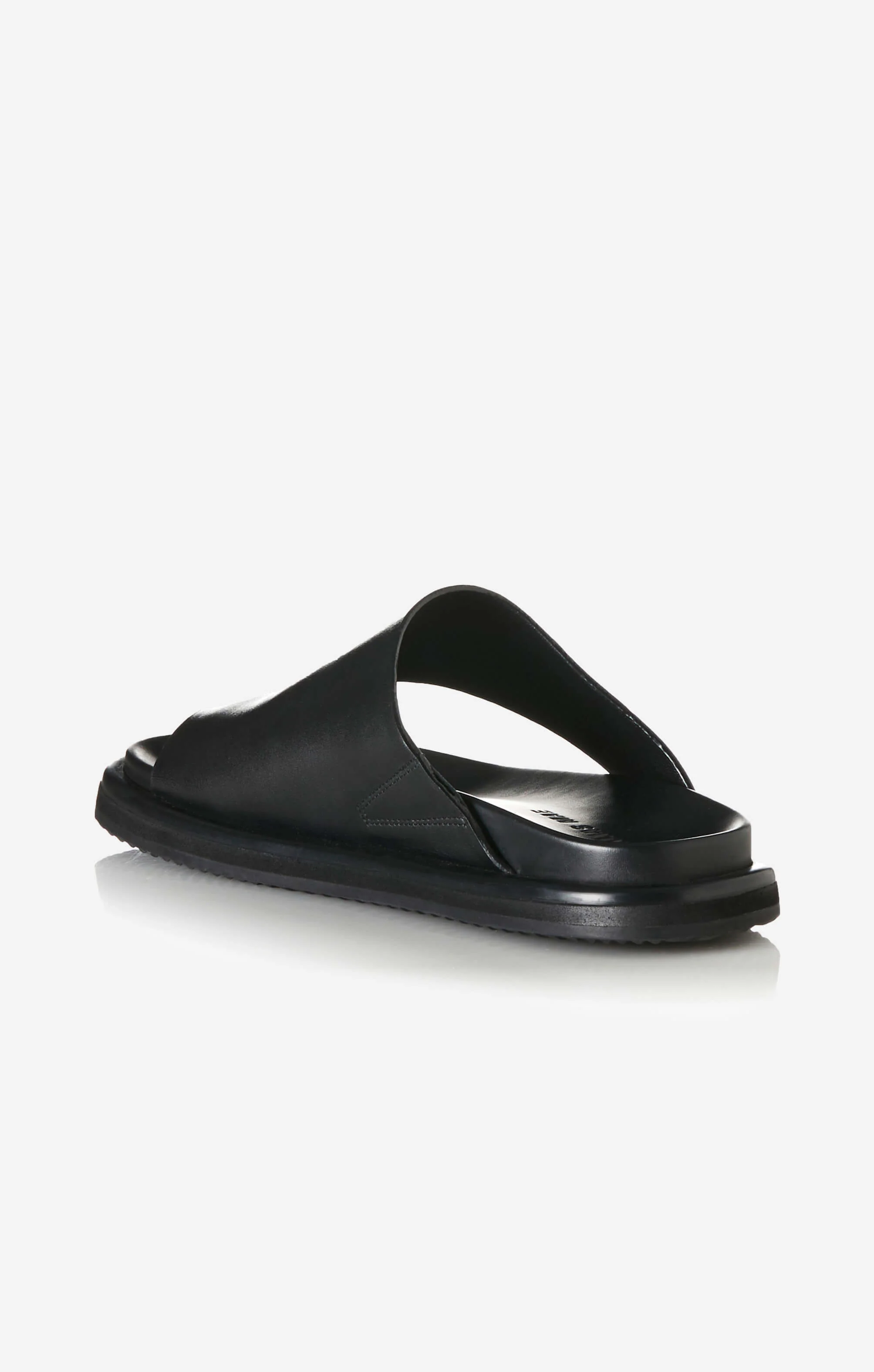 THE PARKS SLIDE - BLACK LEATHER - Image 5
