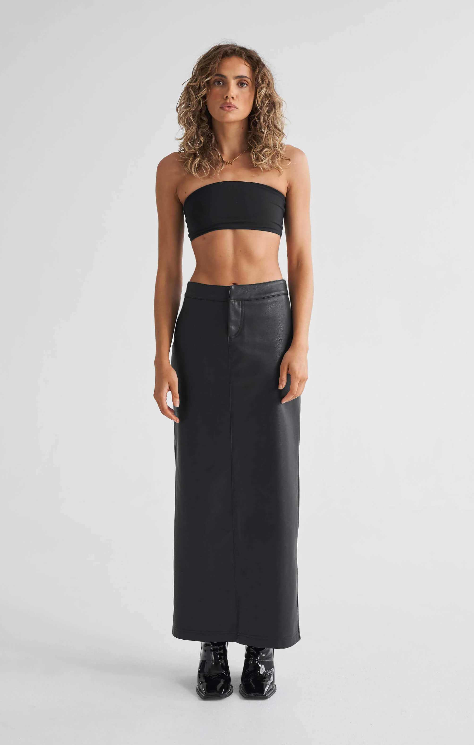 THE PEBBLED™ LOW RISE MAXI SKIRT - Image 3