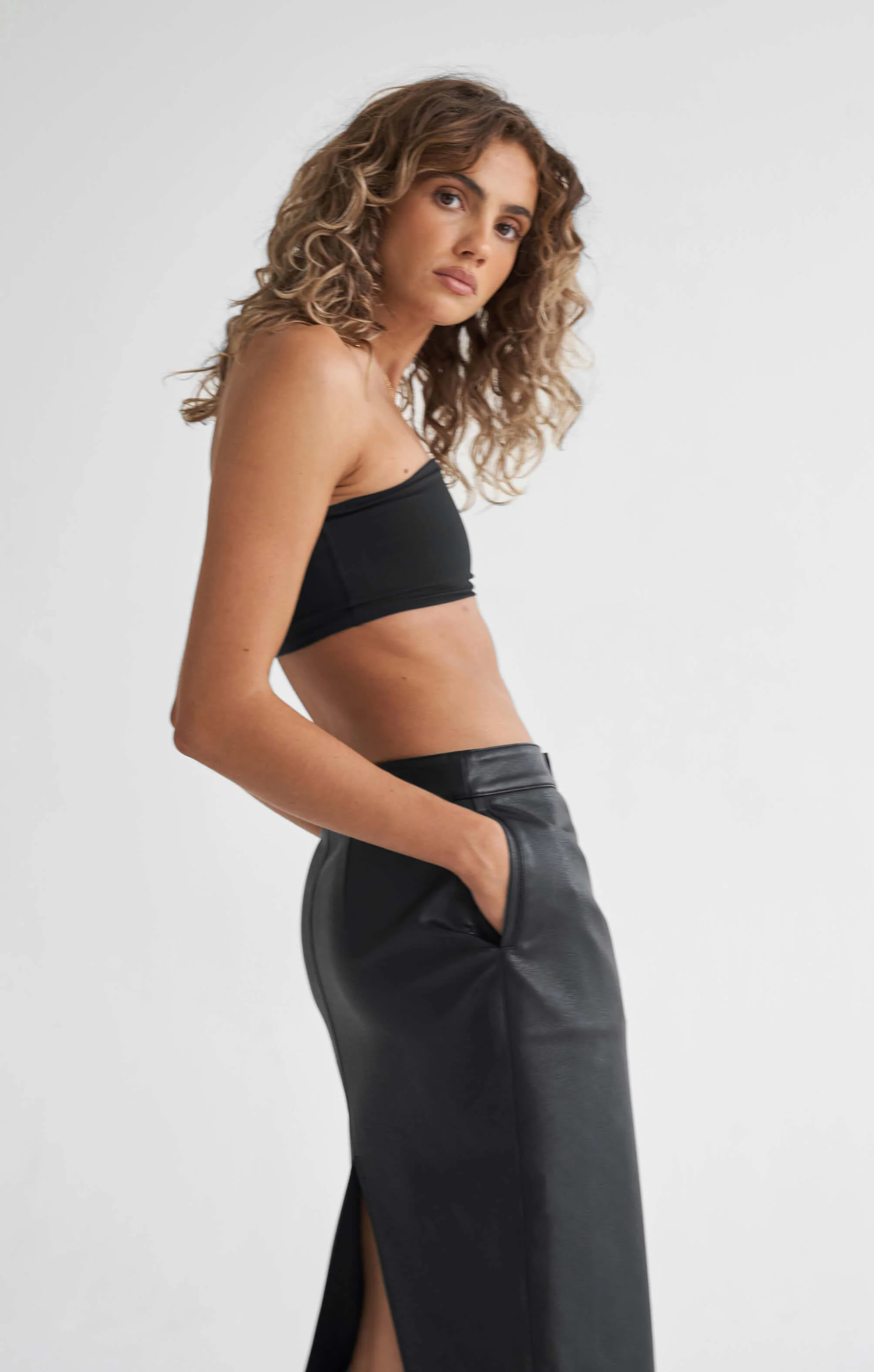 THE PEBBLED™ LOW RISE MAXI SKIRT - Image 4