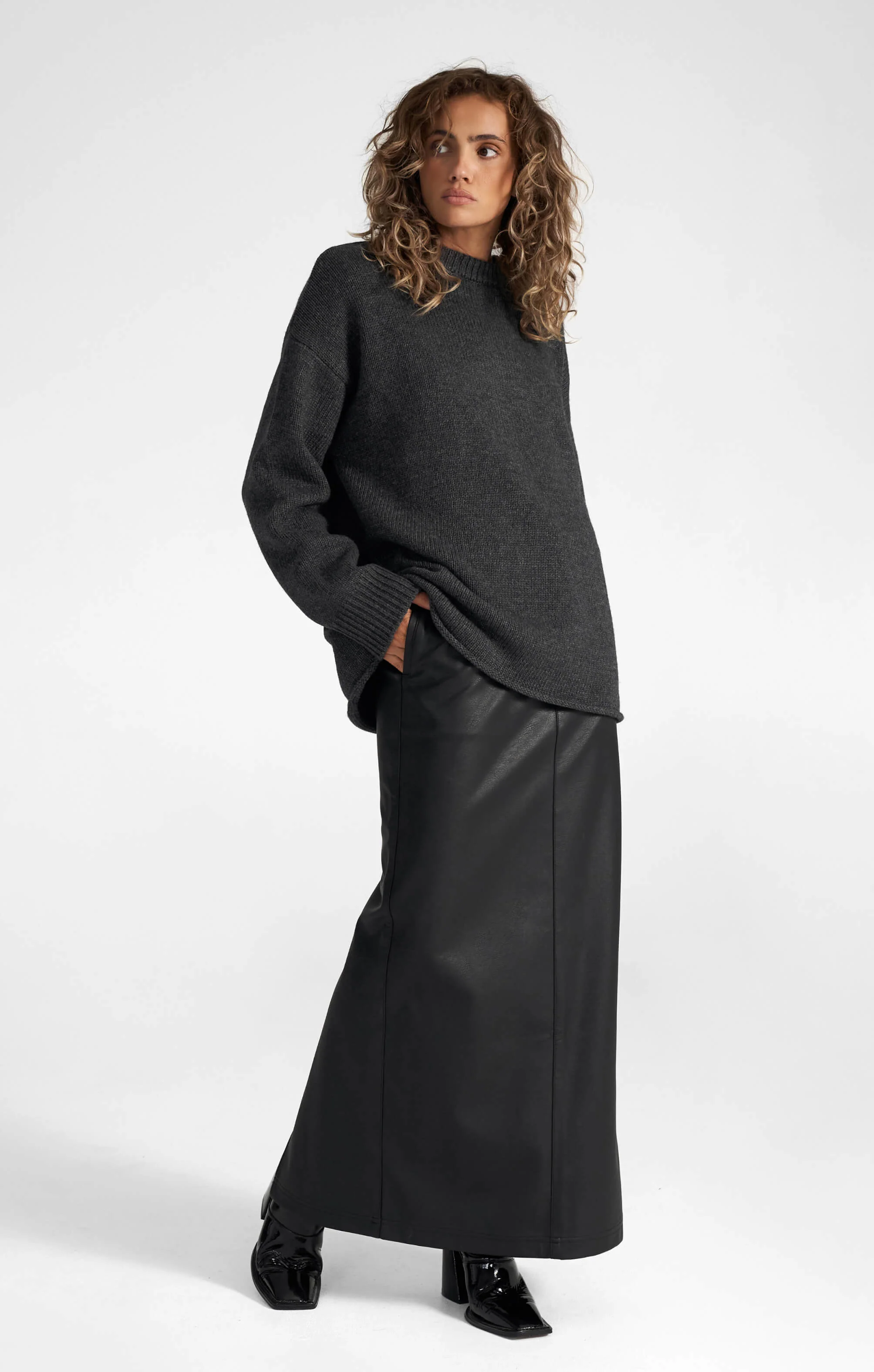 THE PEBBLED™ LOW RISE MAXI SKIRT - Image 7