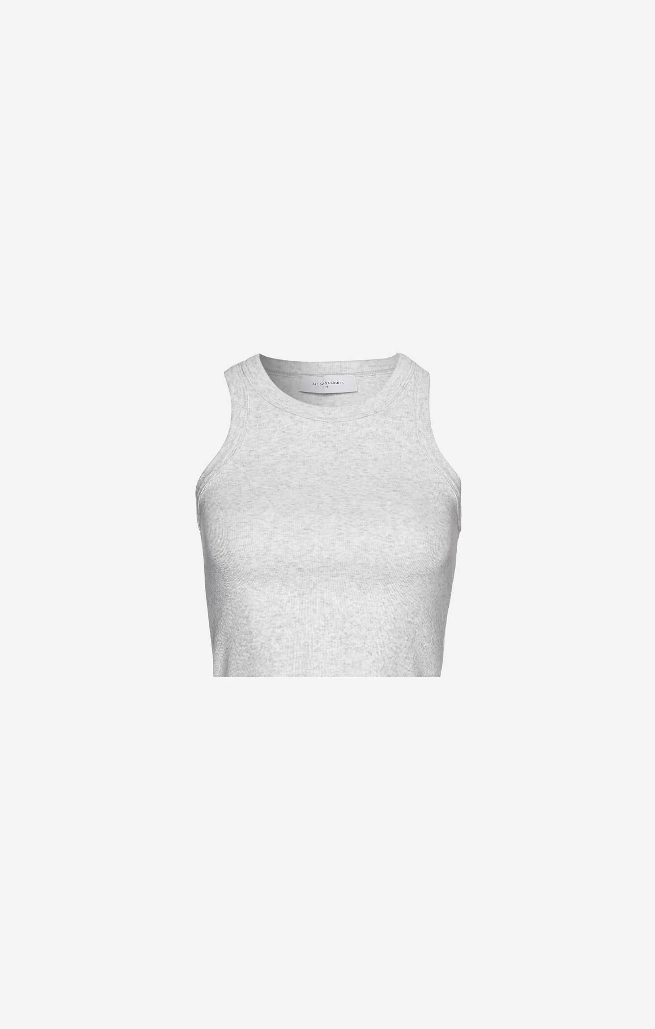 THE RIBBED MUSCLE CROP - ICE GREY - Image 5