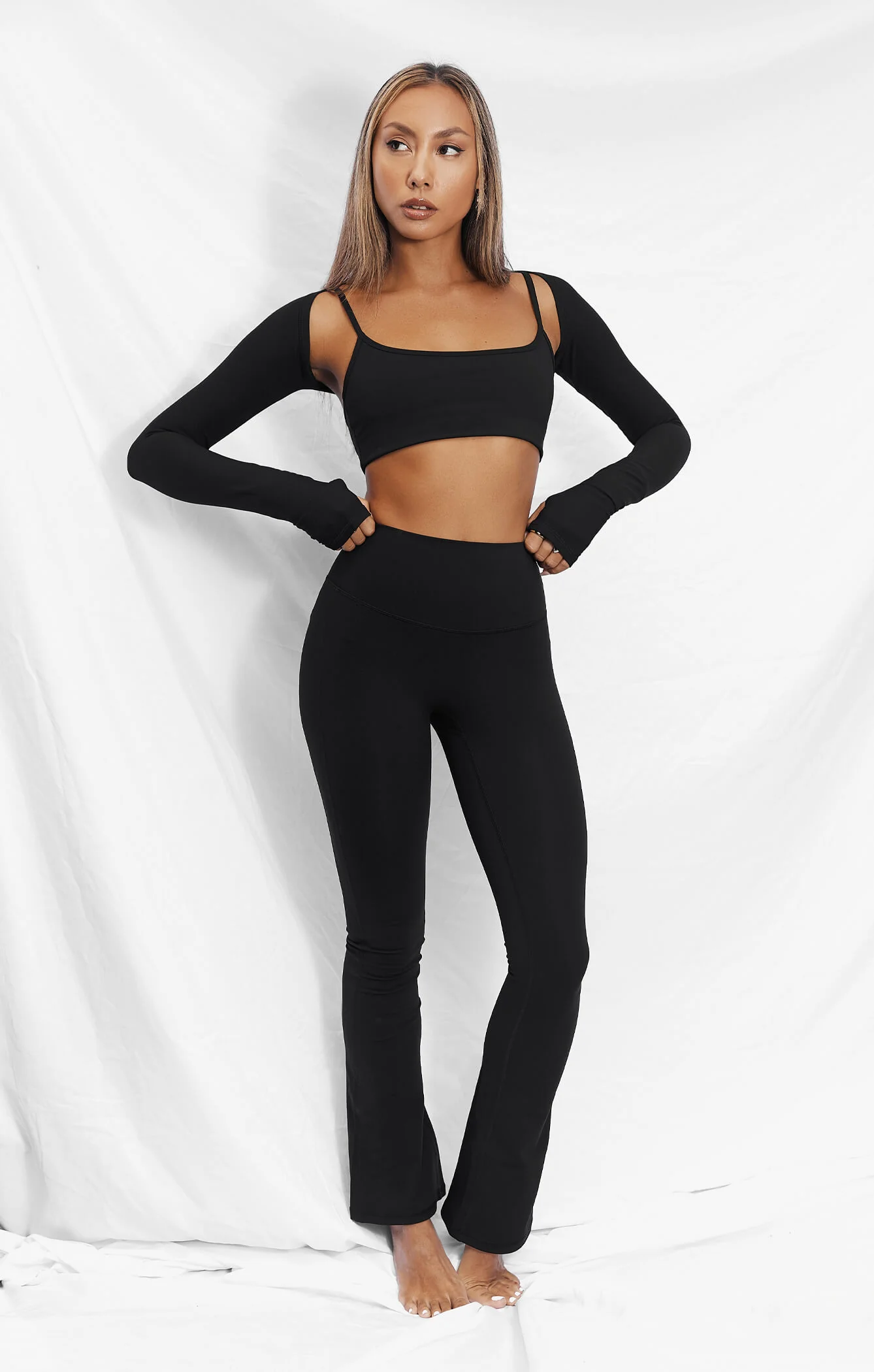 THE SCULPT™ FLARES - BUTTER BLACK - Image 3