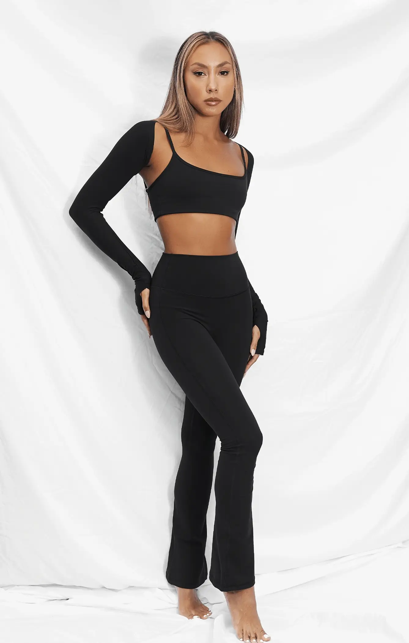 THE SCULPT™ FLARES - BUTTER BLACK - Image 5