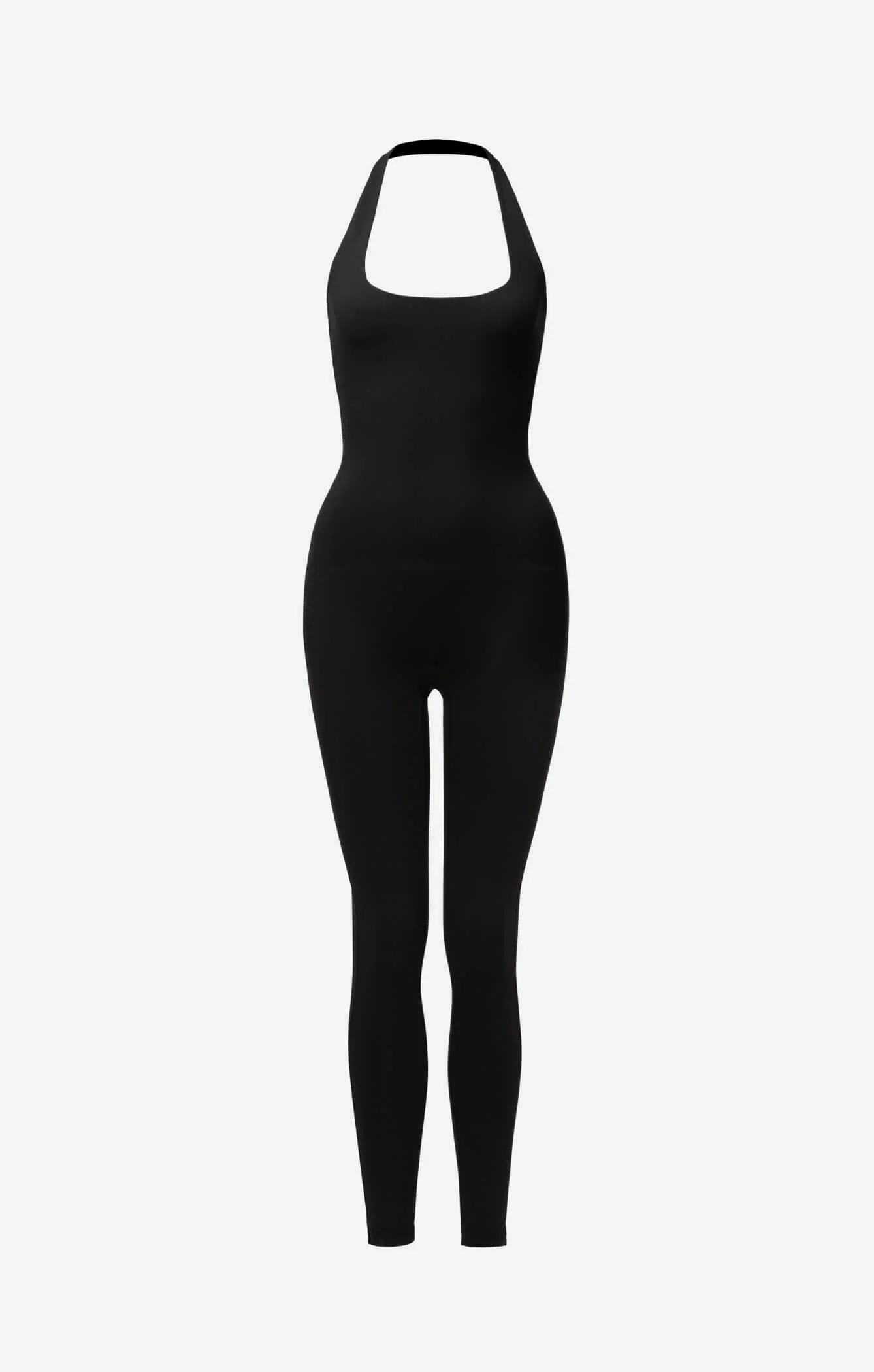 THE SCULPT™ HALTER FULL LENGTH ONESIE - BUTTER BLACK - Image 8
