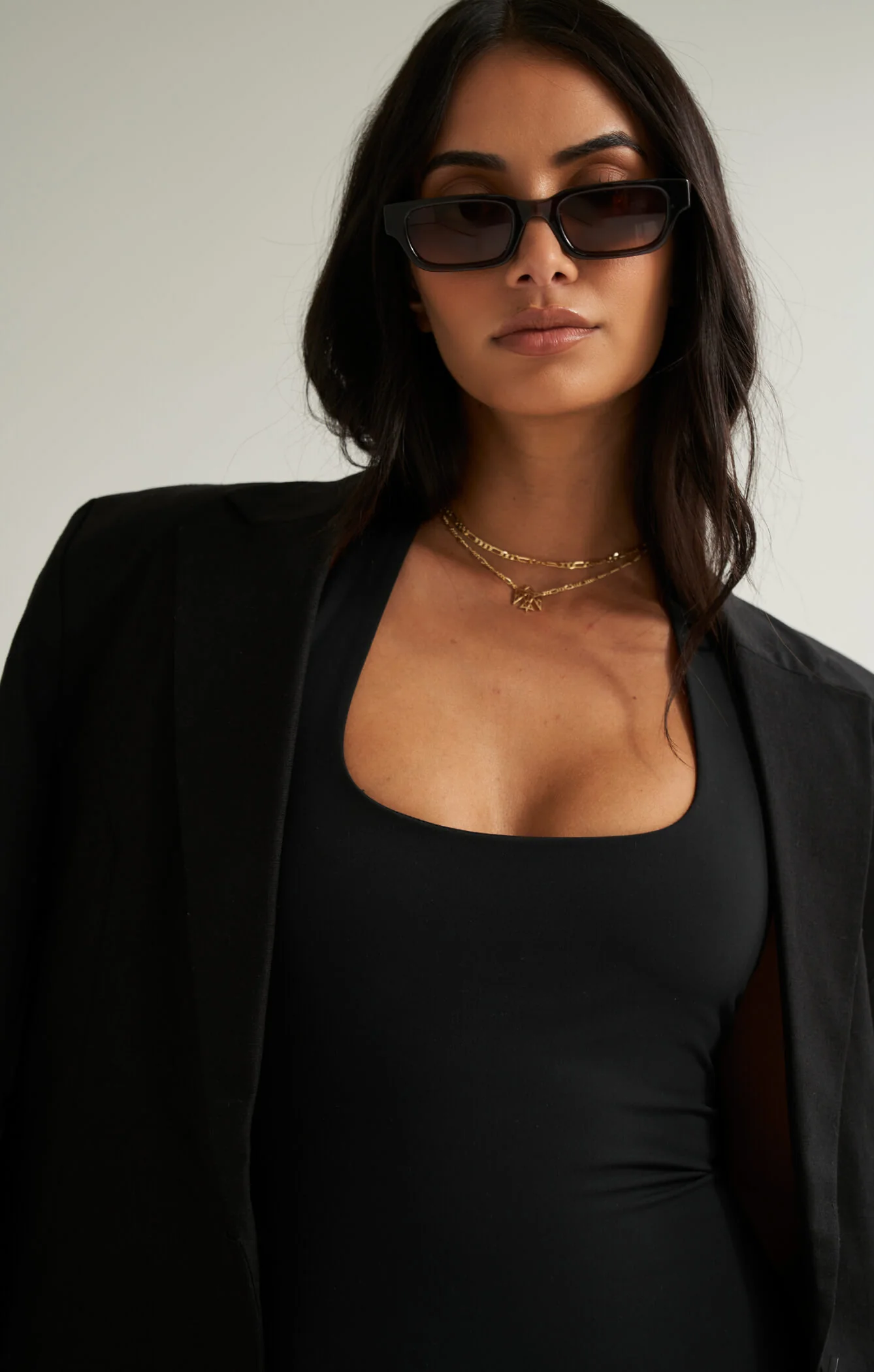 THE SCULPT™ HALTER ONESIE - BUTTER BLACK - Image 6