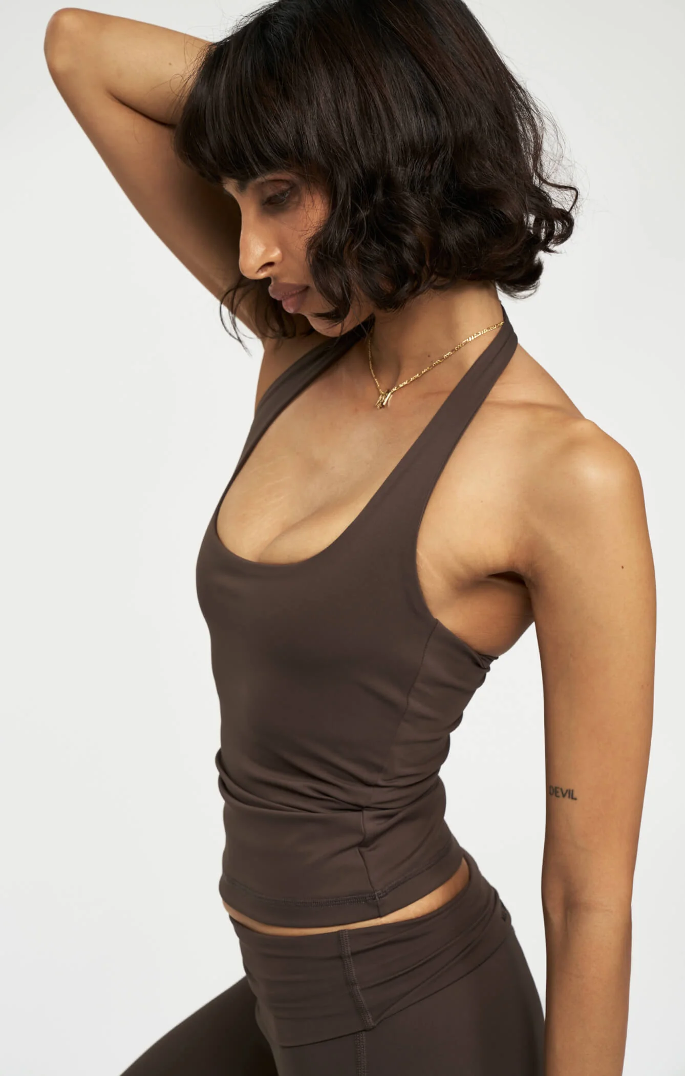 THE SCULPT™ HALTER TANK - ESPRESSO - Image 7