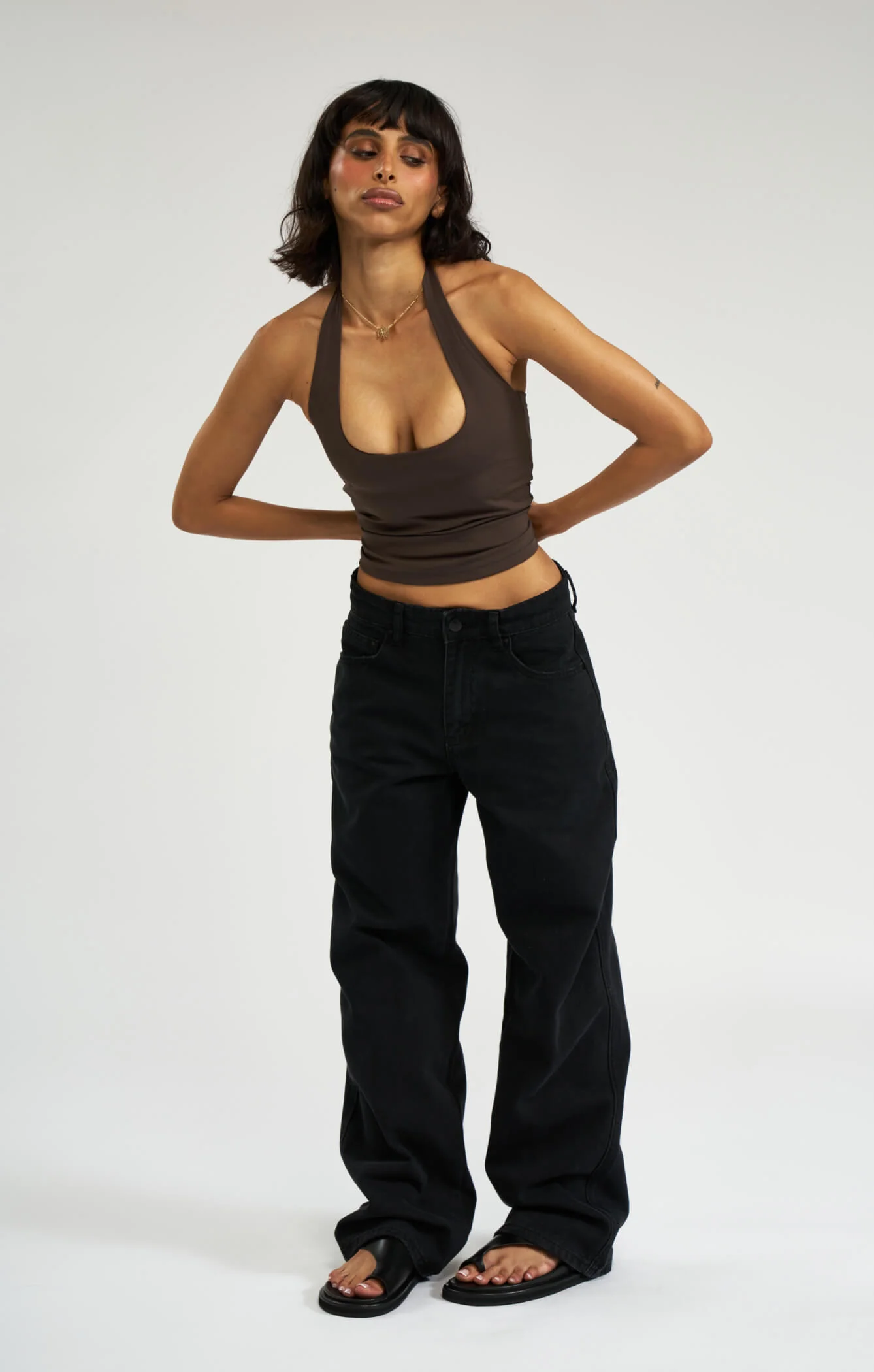 THE SCULPT™ HALTER TANK - ESPRESSO - Image 8