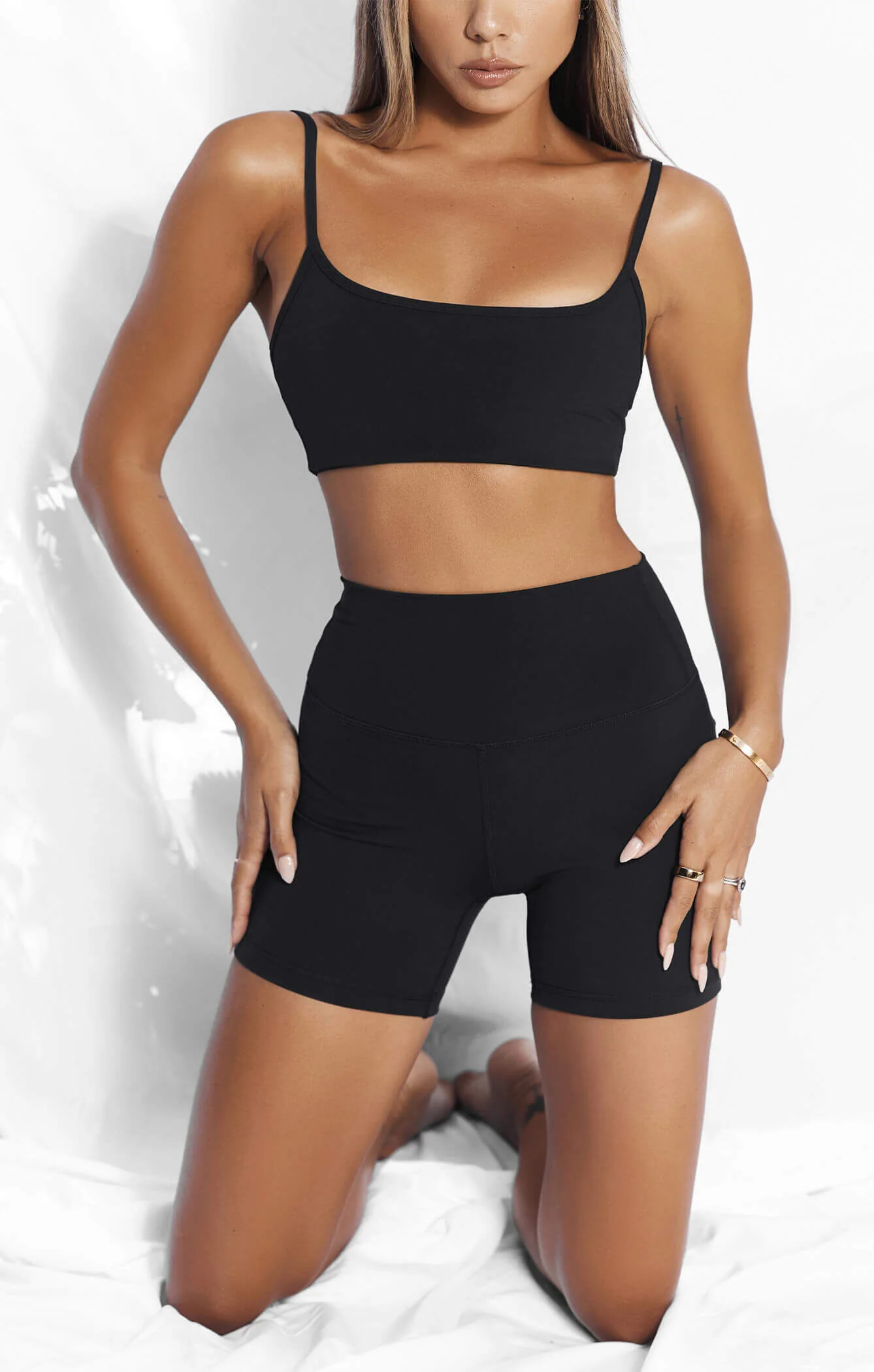 THE SCULPT™ MINI BIKE SHORT - BUTTER BLACK - Image 3