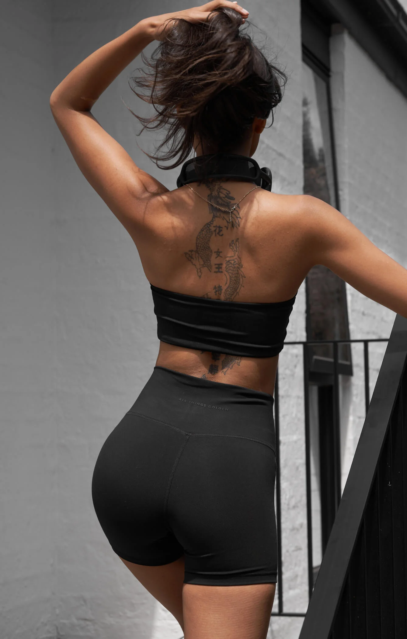 THE SCULPT™ MINI BIKE SHORT - BUTTER BLACK - Image 5