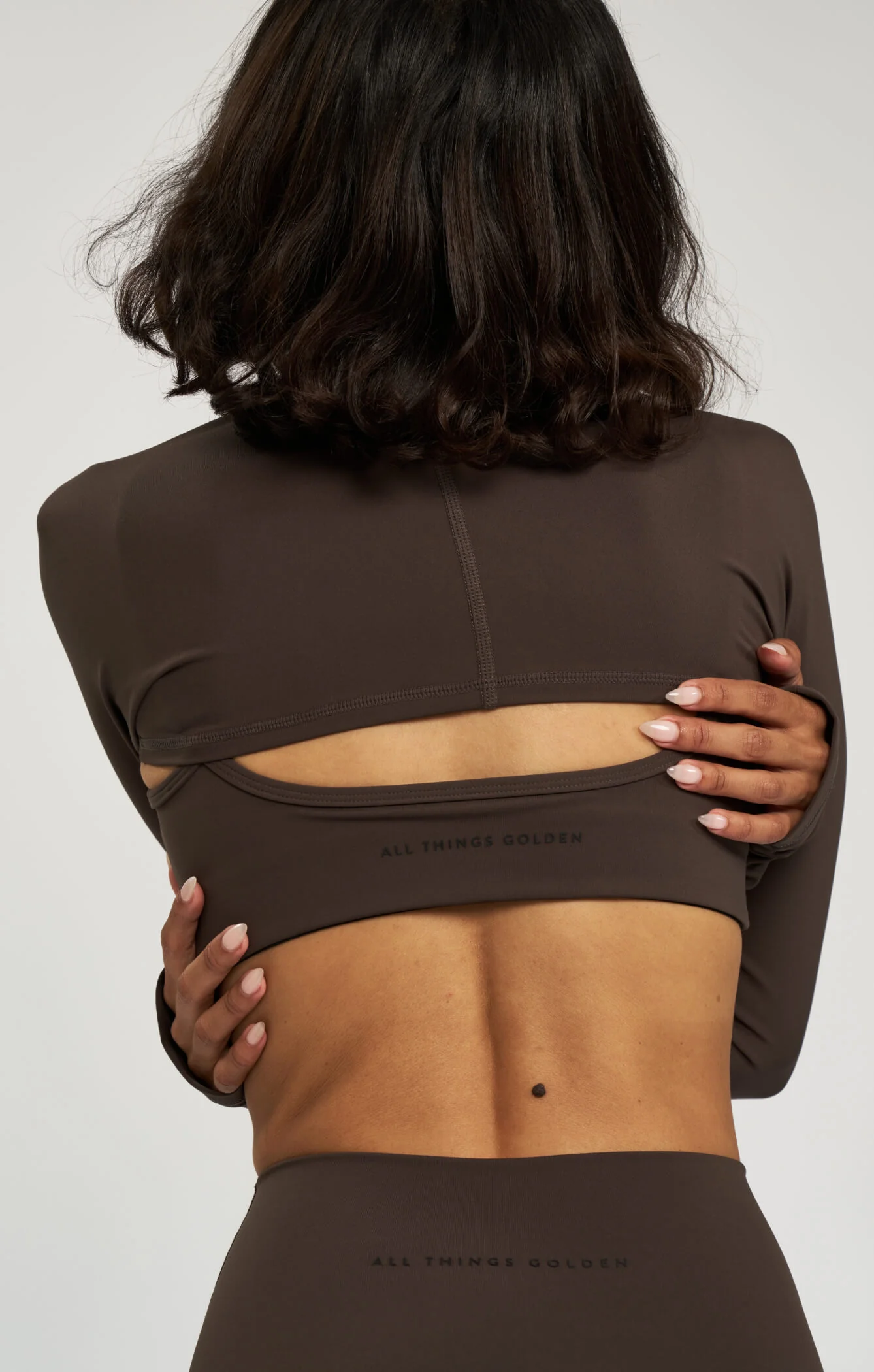 THE SCULPT™ SEAMLESS CROP - ESPRESSO - Image 2