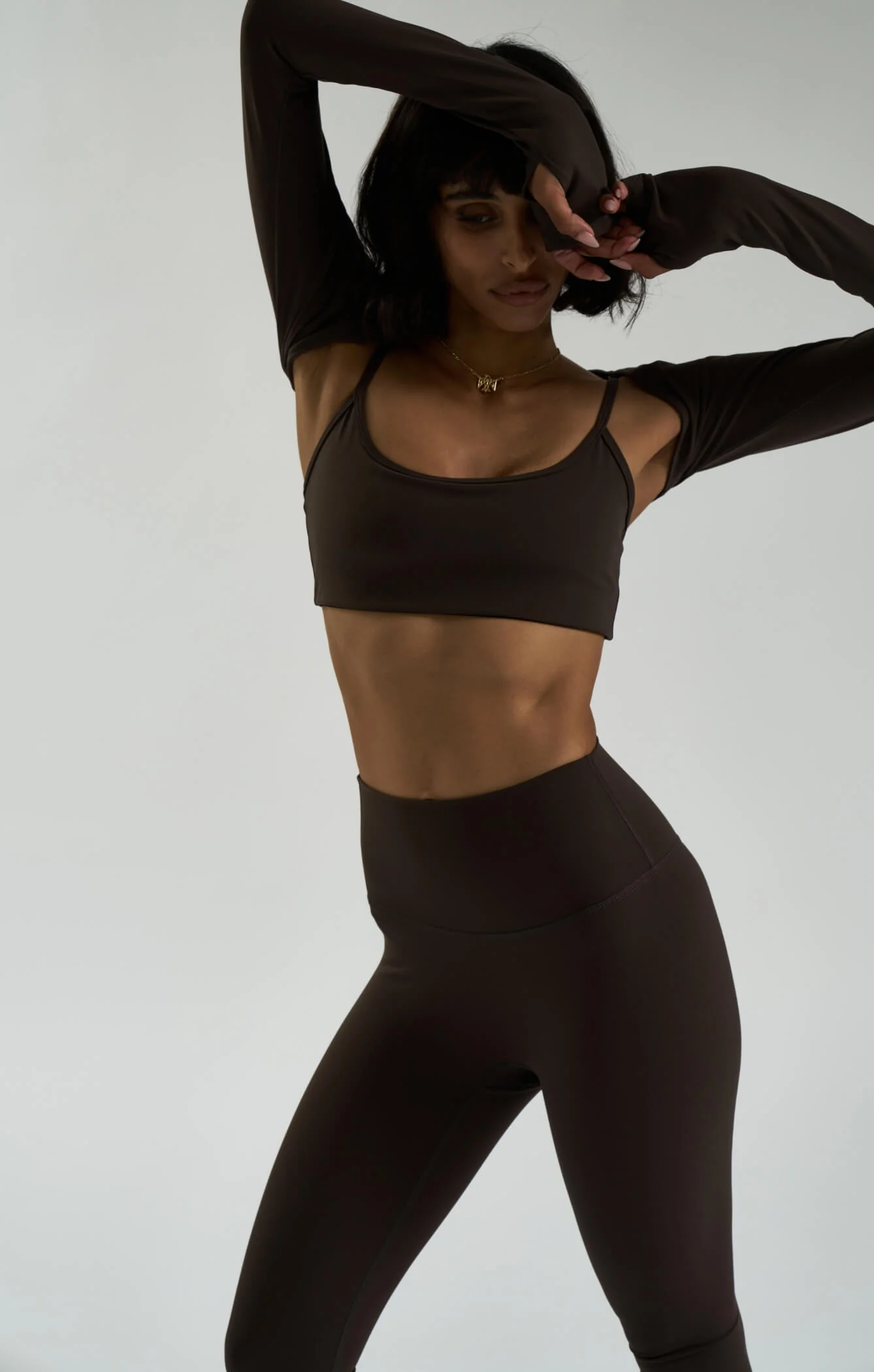 THE SCULPT™ SEAMLESS CROP - ESPRESSO - Image 4