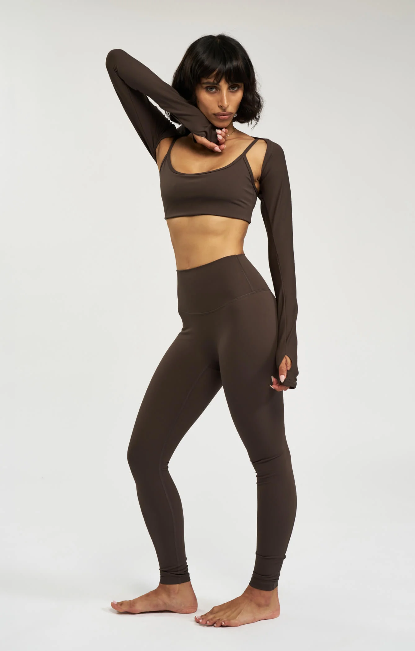 THE SCULPT™ SEAMLESS CROP - ESPRESSO - Image 6