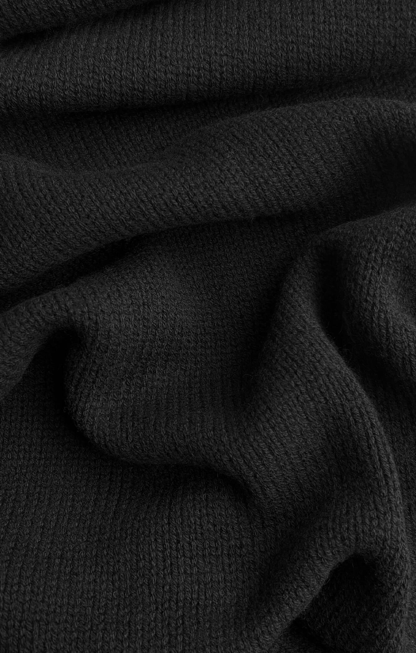 THE SUPER CROP KNIT - BLACK - Image 8