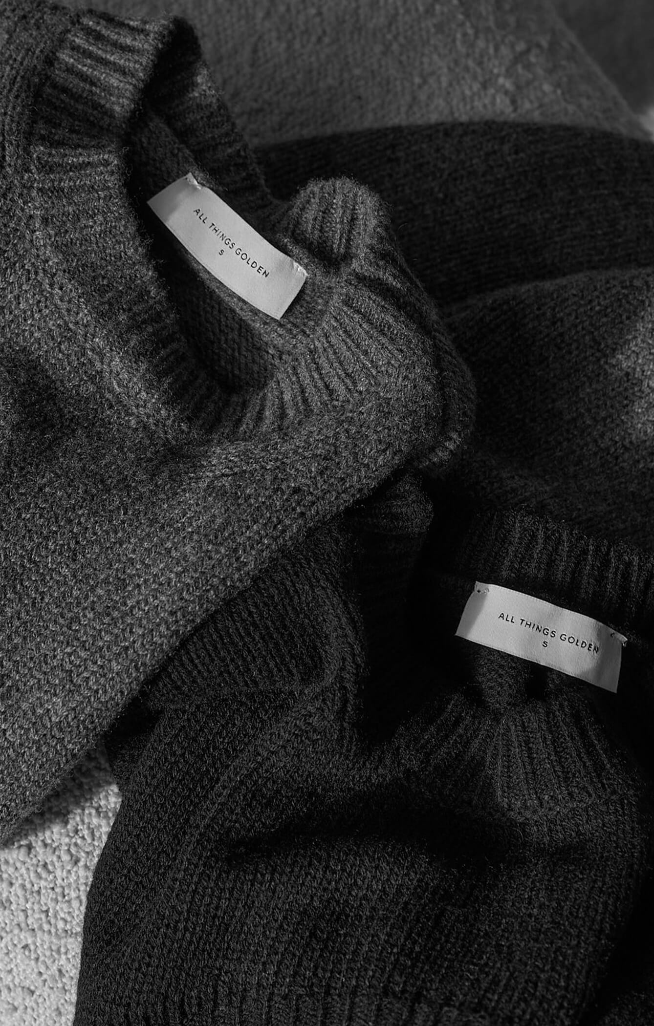 THE SUPER CROP KNIT - CHARCOAL - Image 9