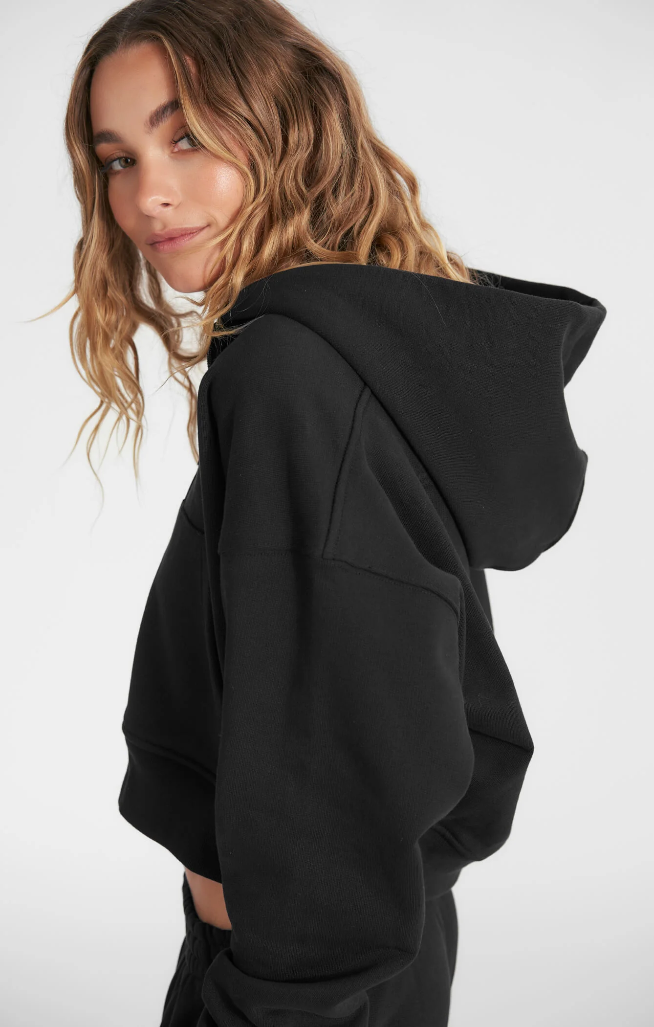 THE SWEAT™ ZIP UP HOODIE - BLACK - Image 3