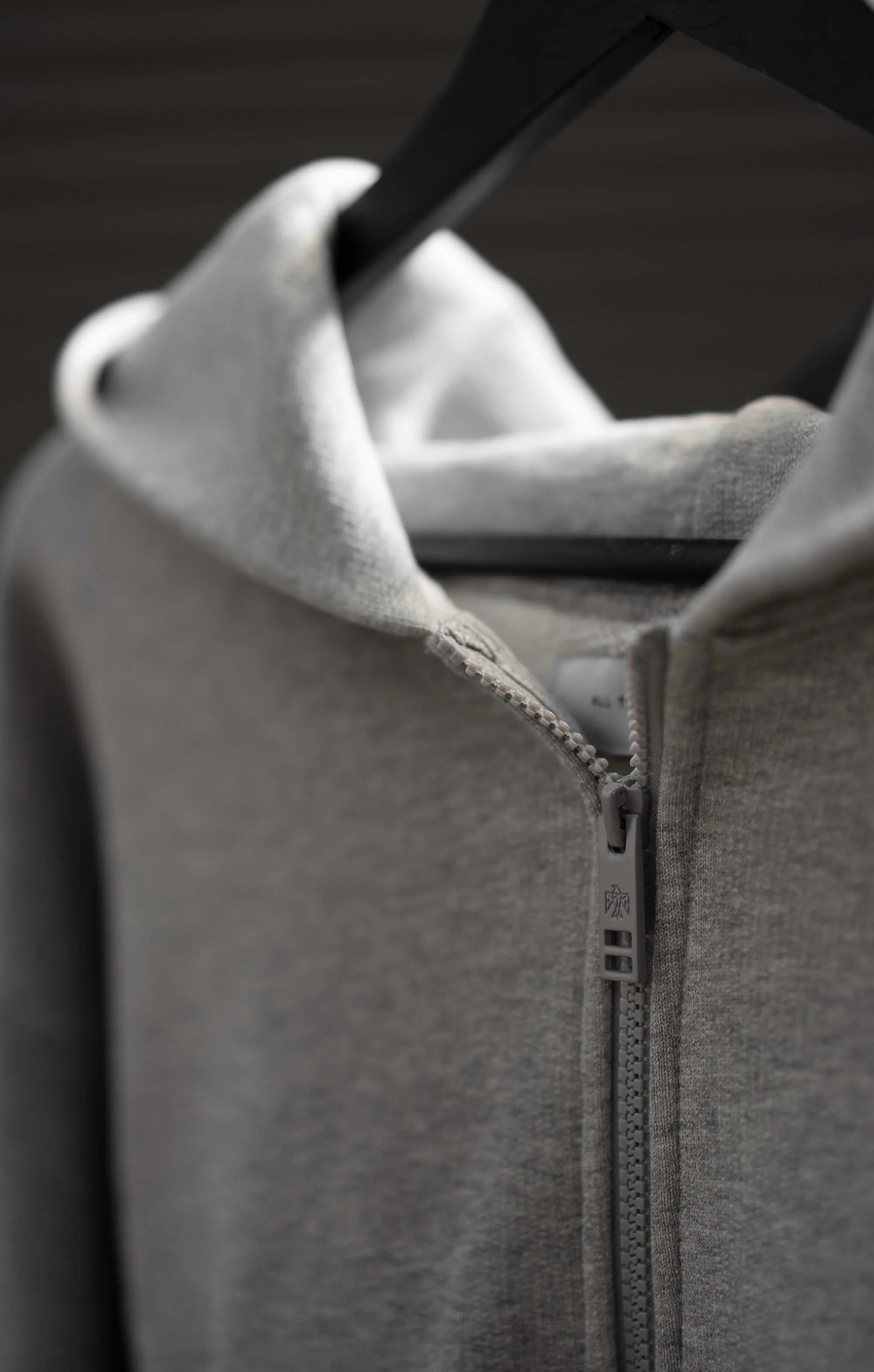 THE SWEAT™ ZIP UP HOODIE - HEATHER GREY - Image 7