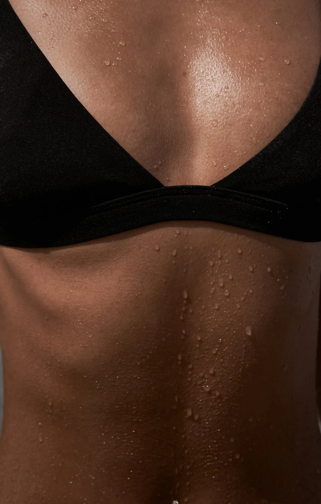 THE TRIANGLE BIKINI TOP - BLACK MESH - Image 5