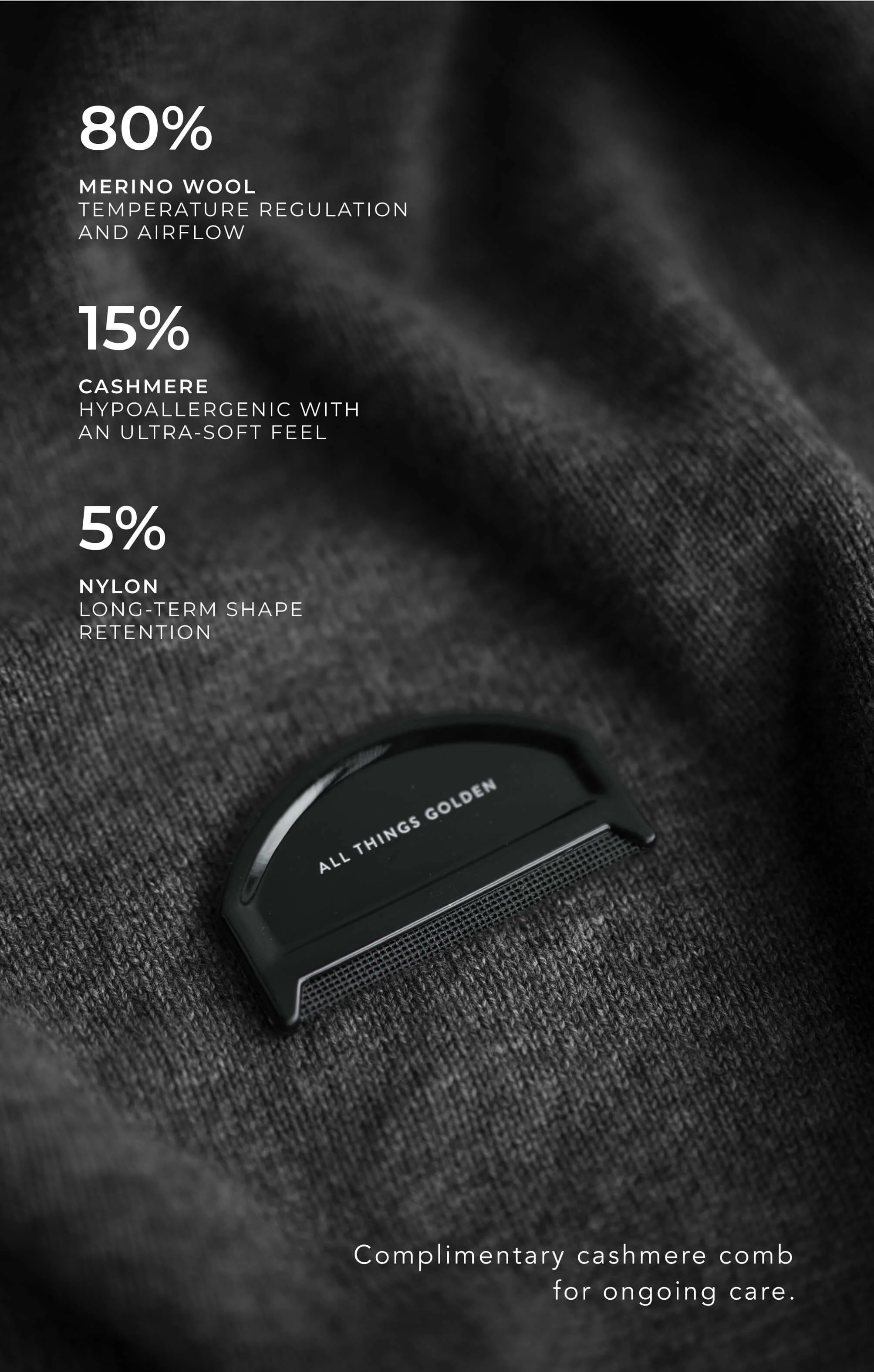 THE UNIVERSAL KNIT 2.0 - CHARCOAL - Image 8
