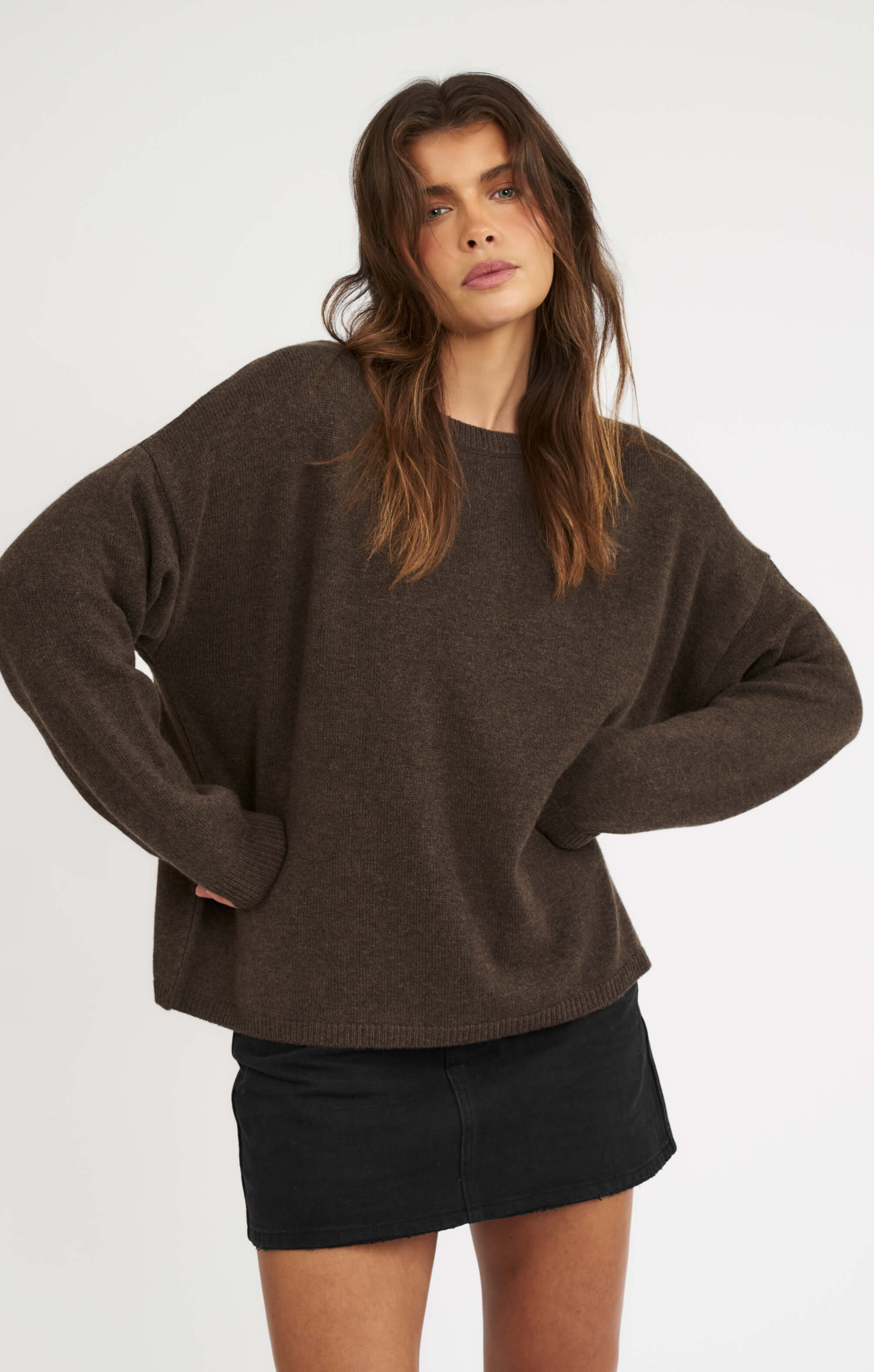 THE UNIVERSAL KNIT 2.0 - ESPRESSO MARLE