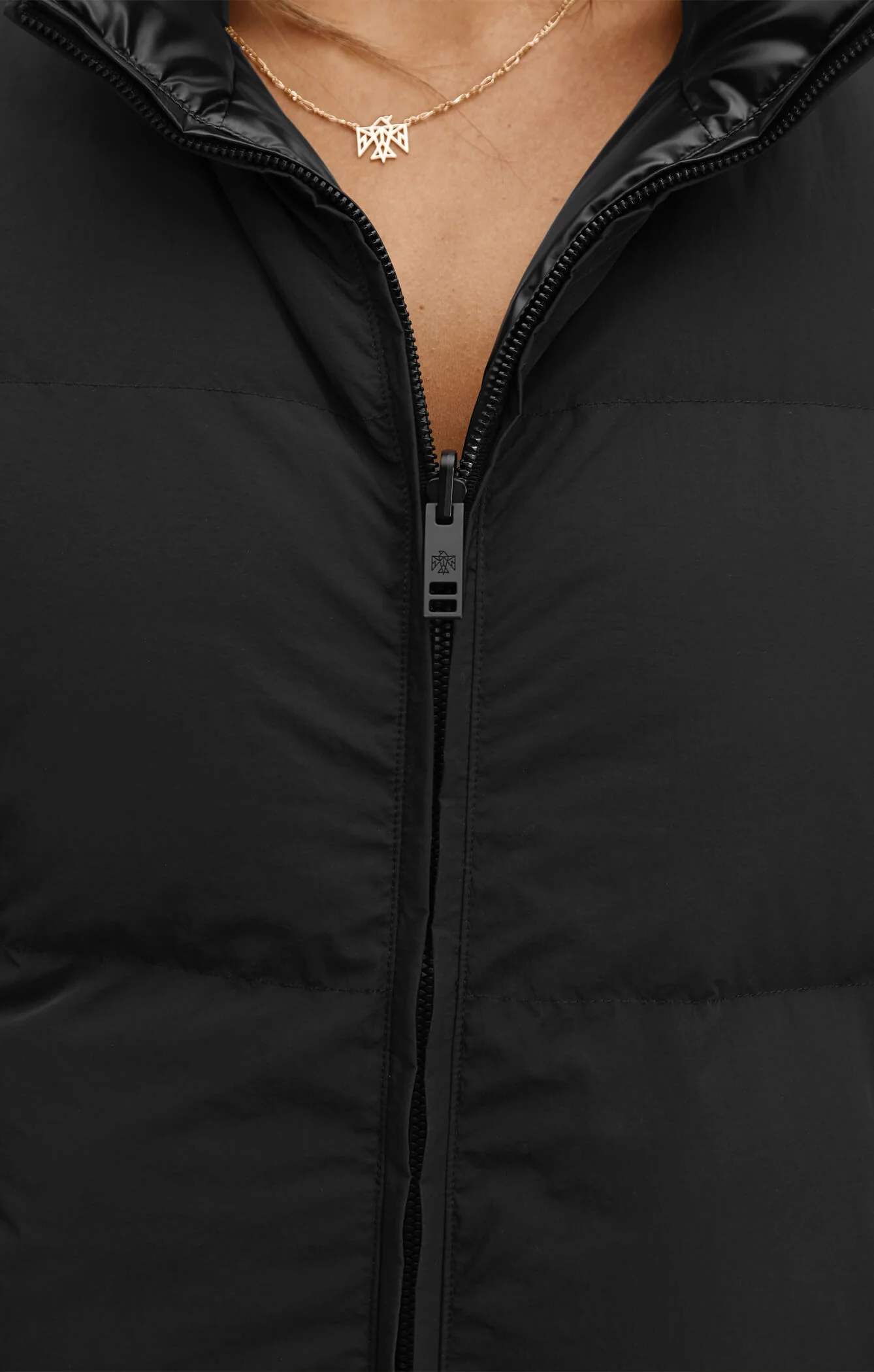 THE VEGAN PUFF™ REVERSIBLE JACKET - PATENT/BLACK - Image 6