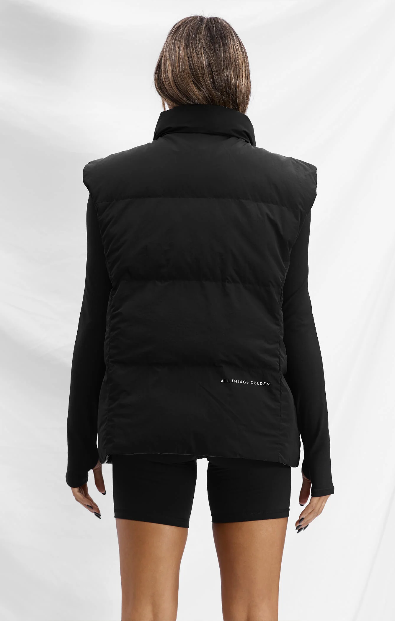 THE VEGAN PUFF™ REVERSIBLE VEST - PATENT/BLACK - Image 4